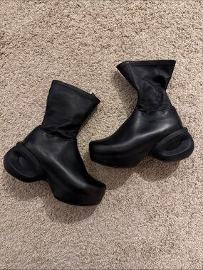 Givenchy G Clog Black Lambskin Ankle Boot w/ dust bag and original box